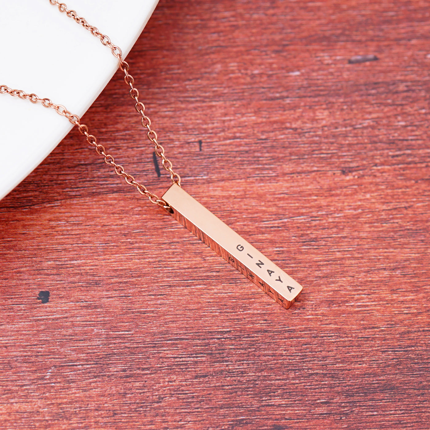 PERSONALISED PENDANT FOR WOMEN (22K GOLD/ROSE GOLD PLATED)