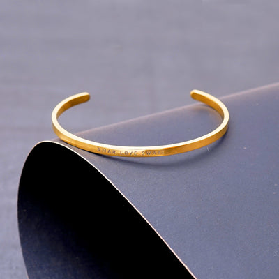 PERSONALISED CLASSIC BRACELET (22K GOLD PLATED)