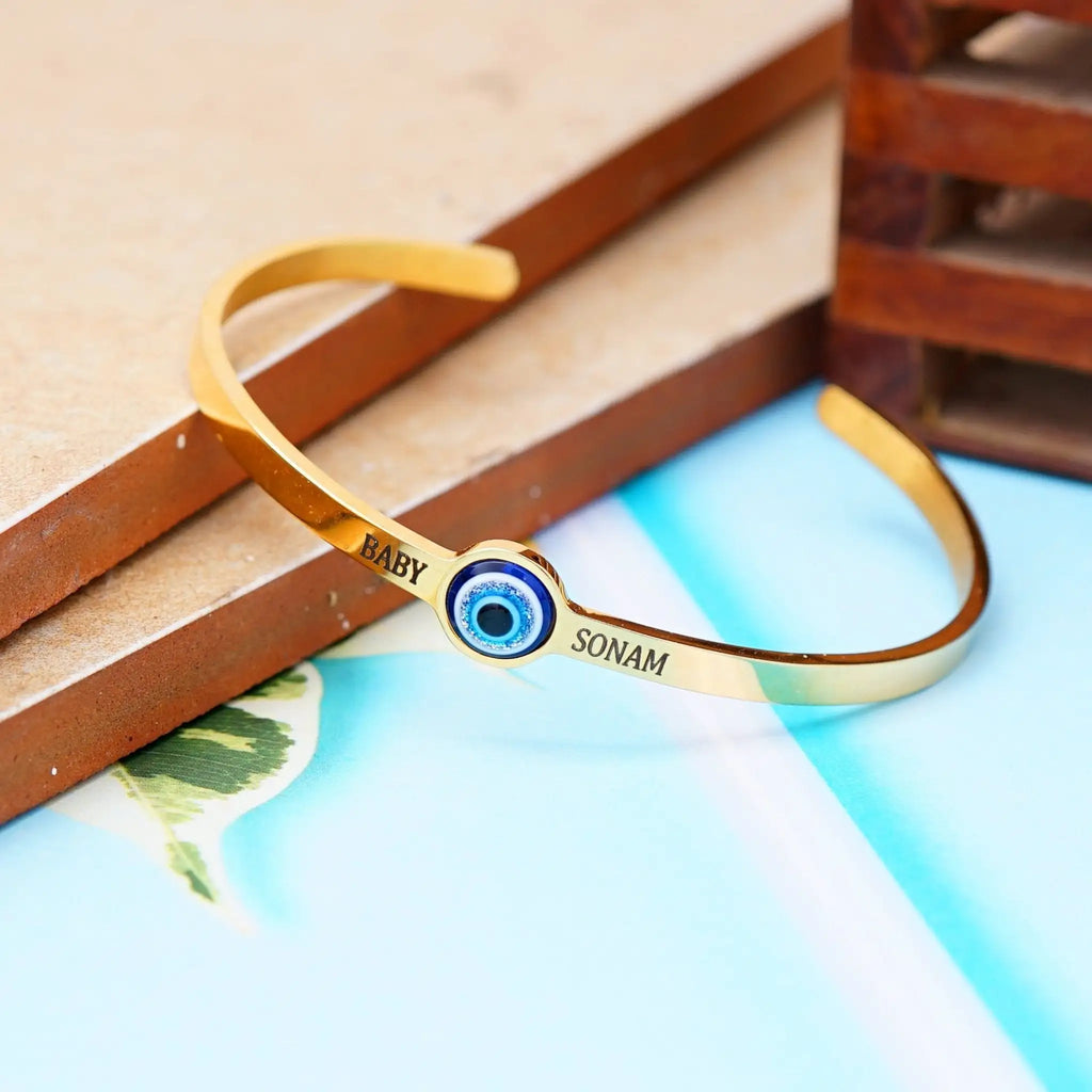 PERSONALISED EVIL EYE BRACELET