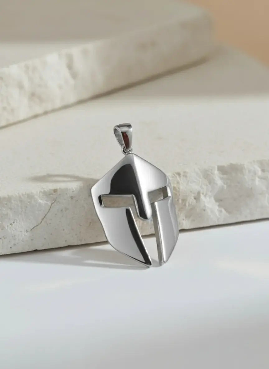 Spartan Locket for Men – Silver