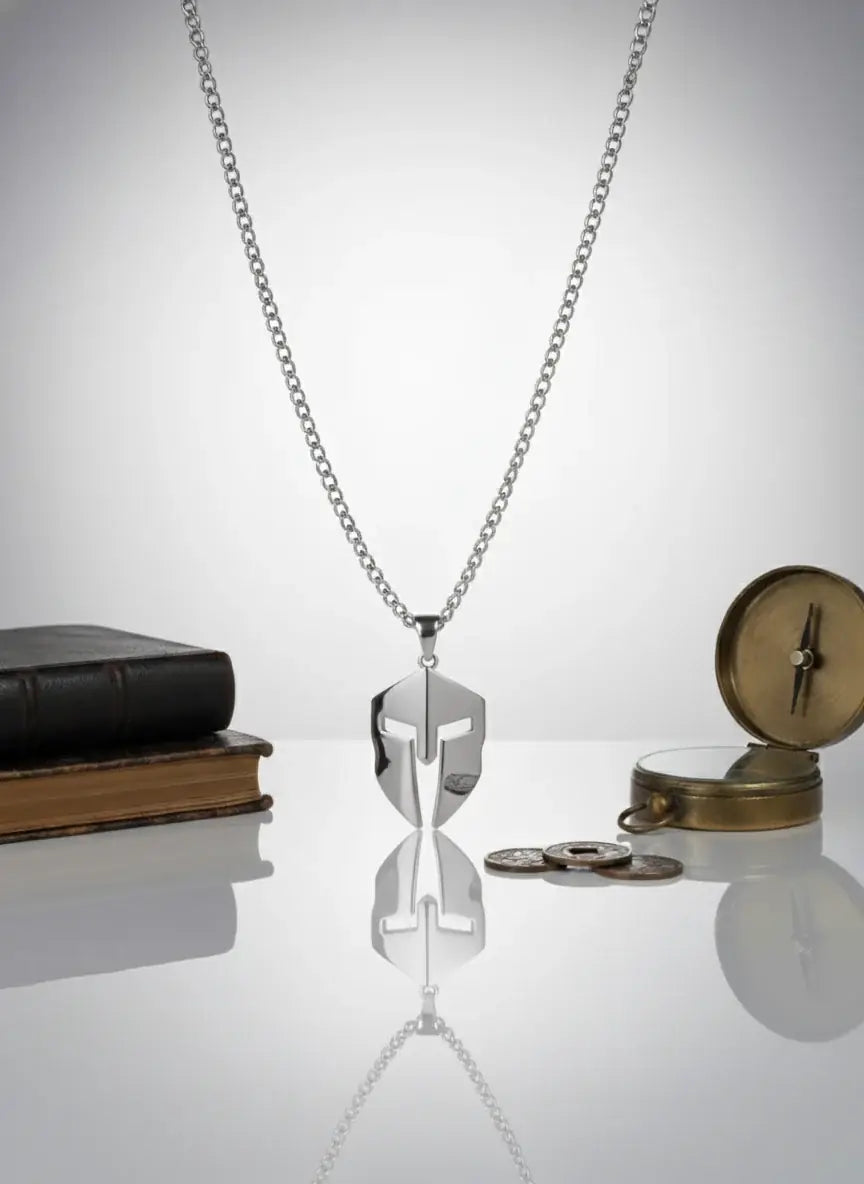 Spartan Locket for Men – Silver