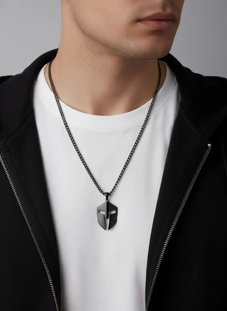 Spartan Locket for Men – Black
