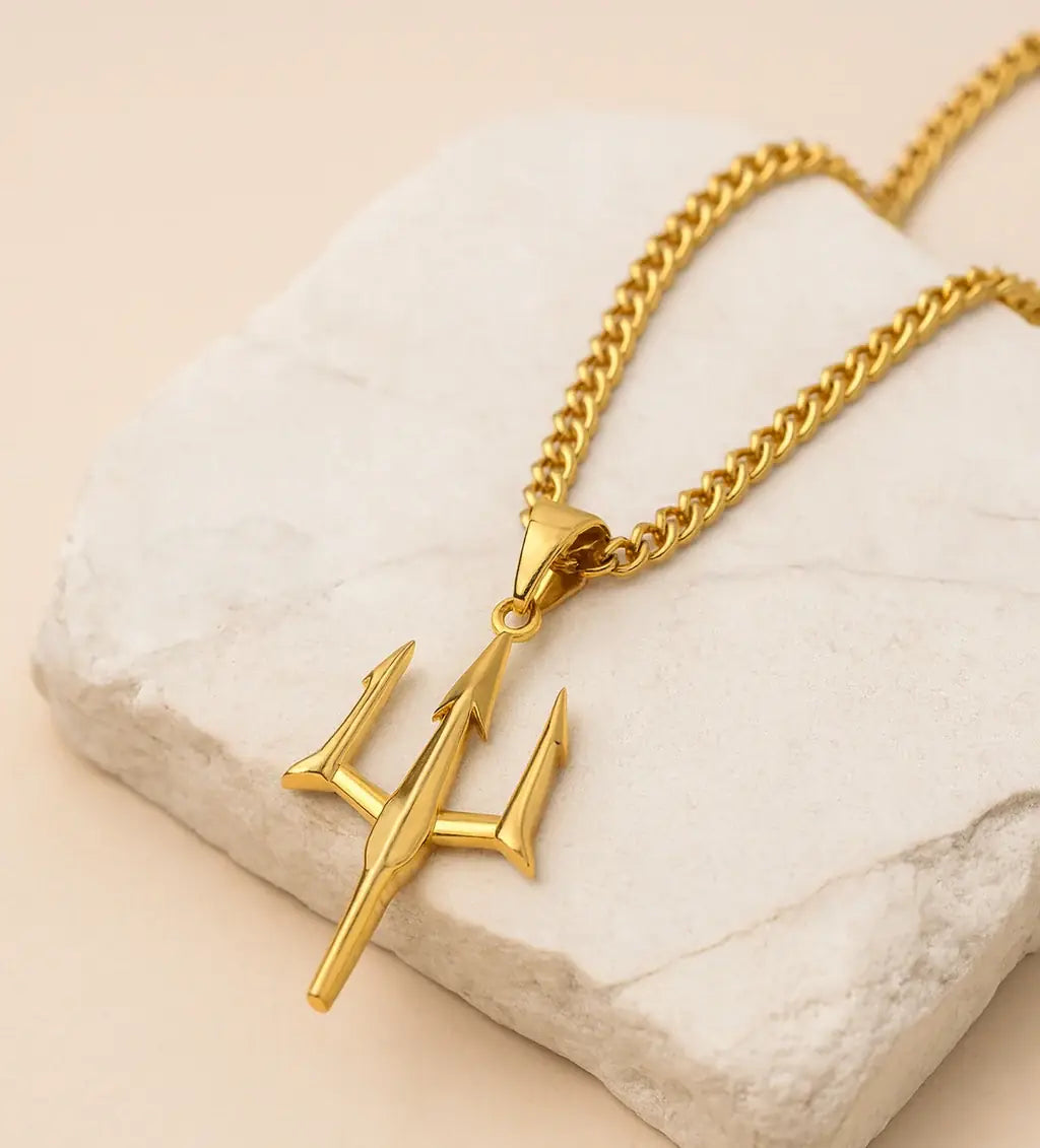 GOSARTE Trident locket with Cuban chain — image 5