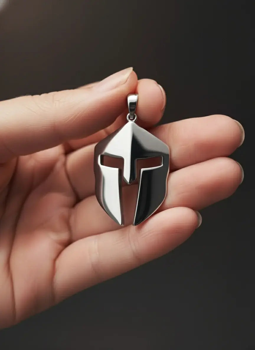 Spartan Locket for Men – Silver