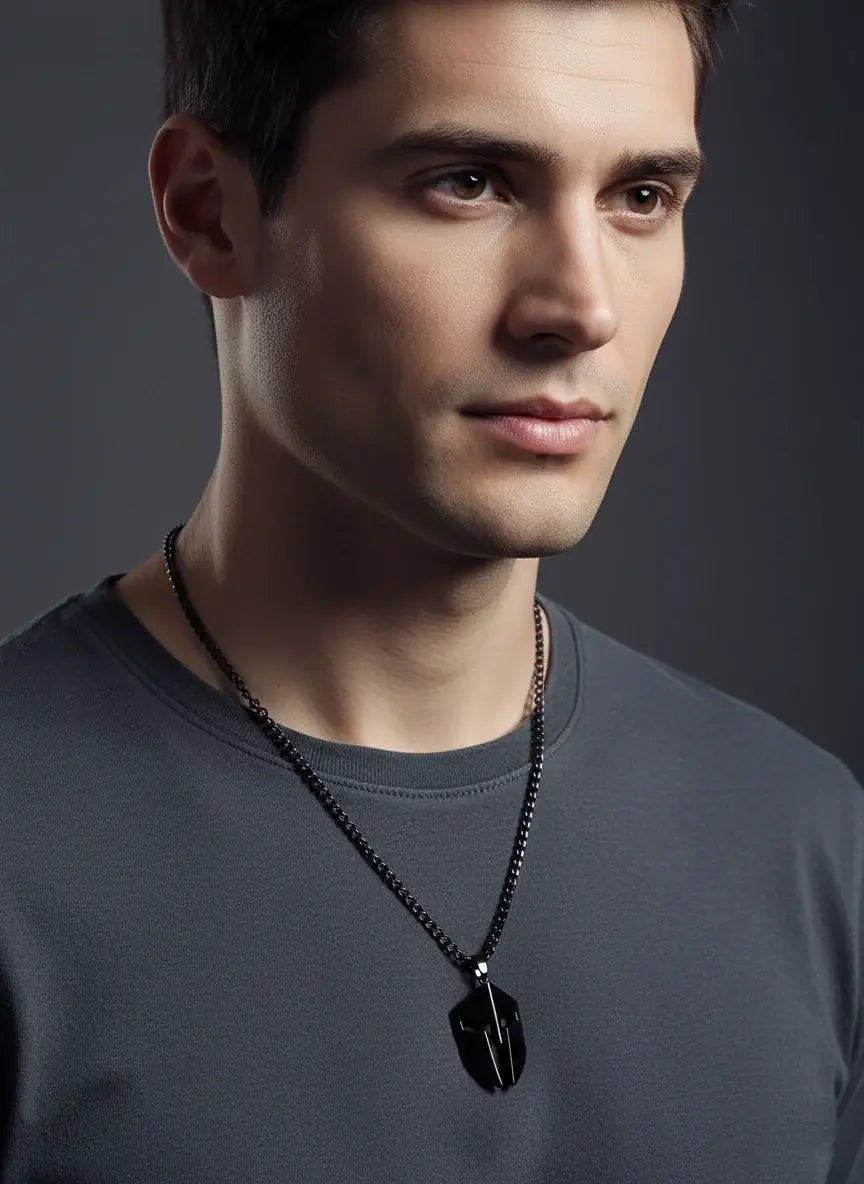 Spartan Locket for Men – Black