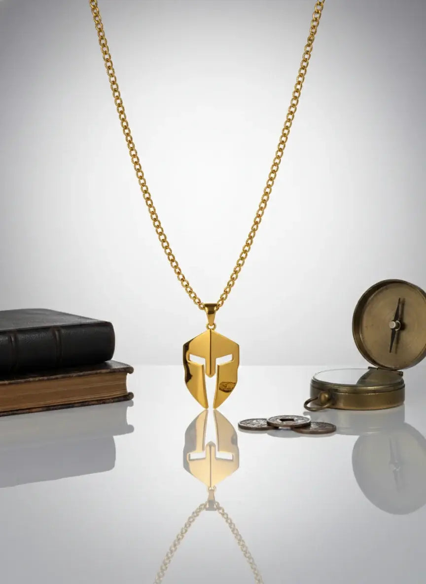 Spartan Locket for Men – 22K Gold Plated