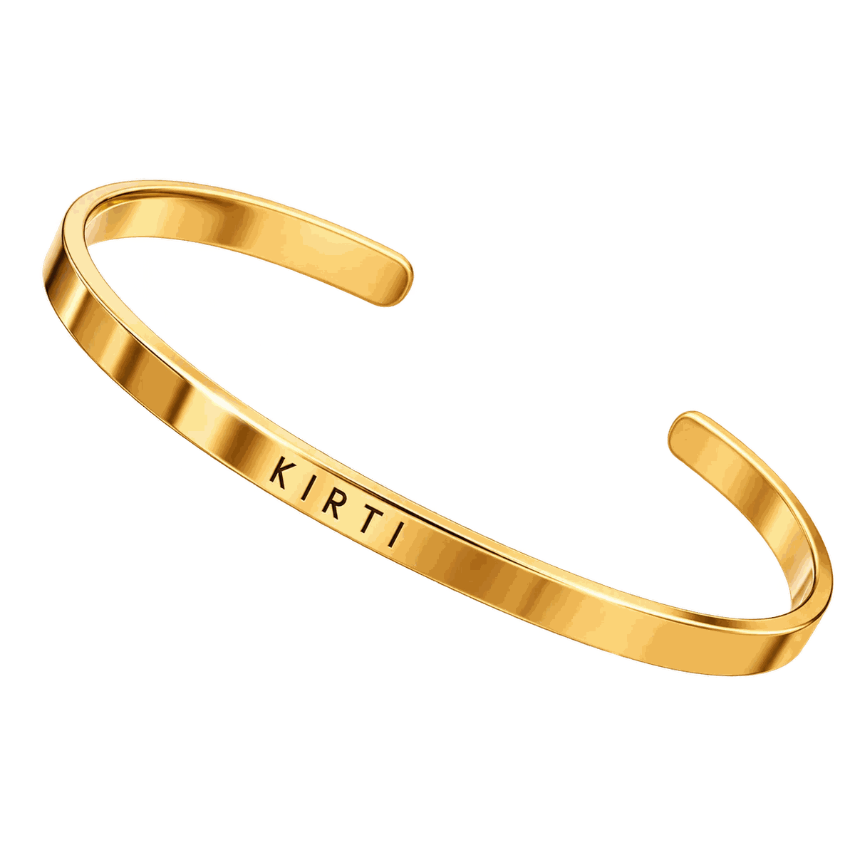 Personalised Classic Gold Plated Bracelet by GOSARTE – product view 1