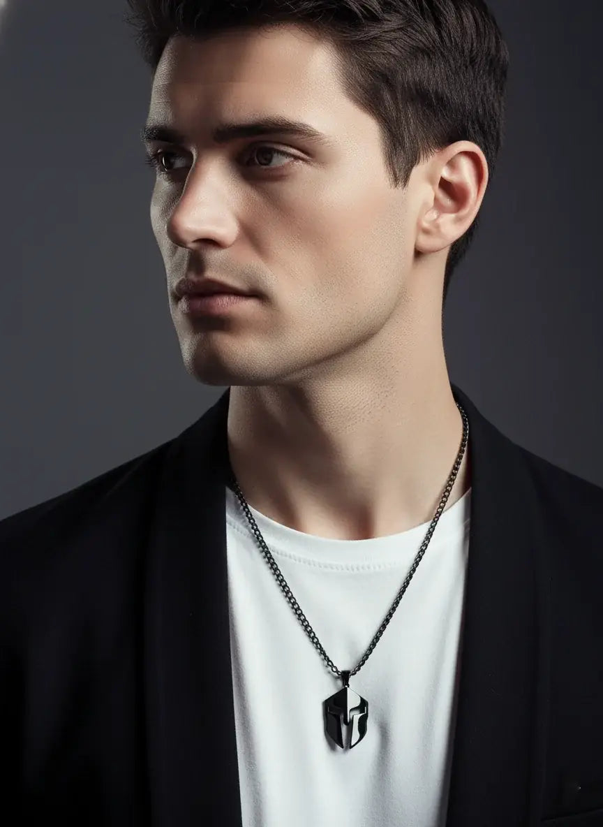 Spartan Locket for Men – Black