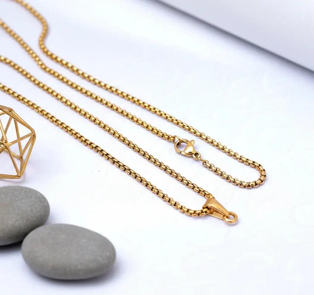 Personalised Cuboid Locket for Men – Gold Plated by GOSARTE – product view 8