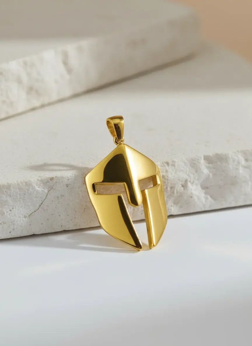 Spartan Locket for Men – 22K Gold Plated